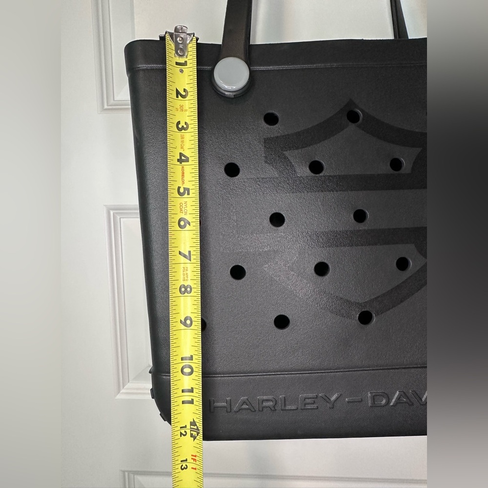 Harley-Davidson Black Perforated Tote with Logo - Picture 7 of 9
